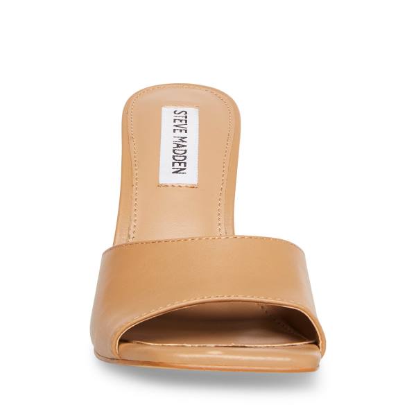 Pantofi Cu Toc Dama Steve Madden Signal Tan Piele Heel Bej | SM-825AP