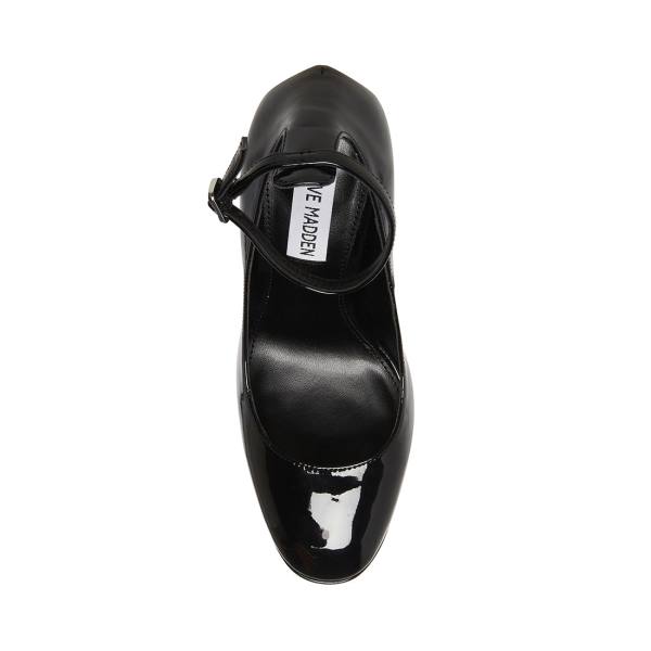 Pantofi Cu Toc Dama Steve Madden Skyrise Lacuita Heel Negrii | SM-420UB