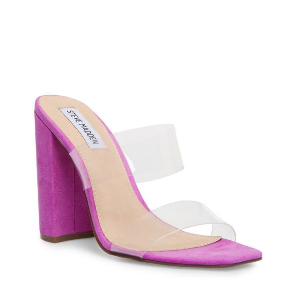 Pantofi Cu Toc Dama Steve Madden Tegan Heel Violet | SM-458NQ