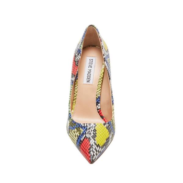 Pantofi Cu Toc Dama Steve Madden Vala Bright Snake Heel Colorati Deschis | SM-657DL