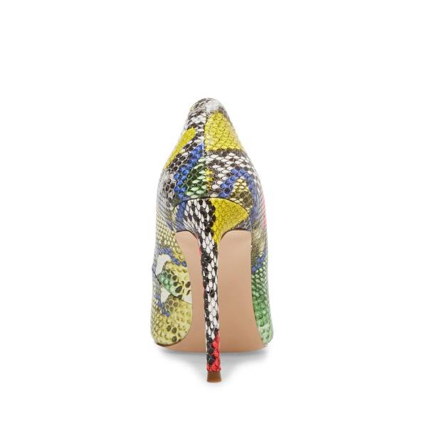 Pantofi Cu Toc Dama Steve Madden Vala Bright Snake Heel Colorati Deschis | SM-657DL