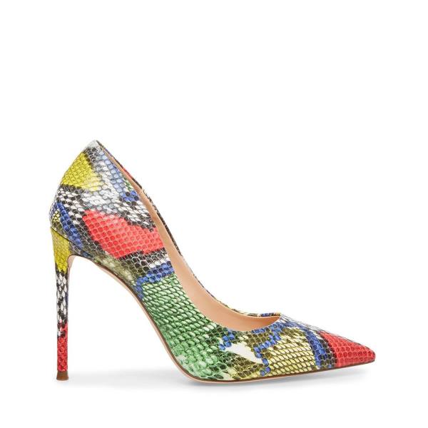 Pantofi Cu Toc Dama Steve Madden Vala Bright Snake Heel Colorati Deschis | SM-657DL