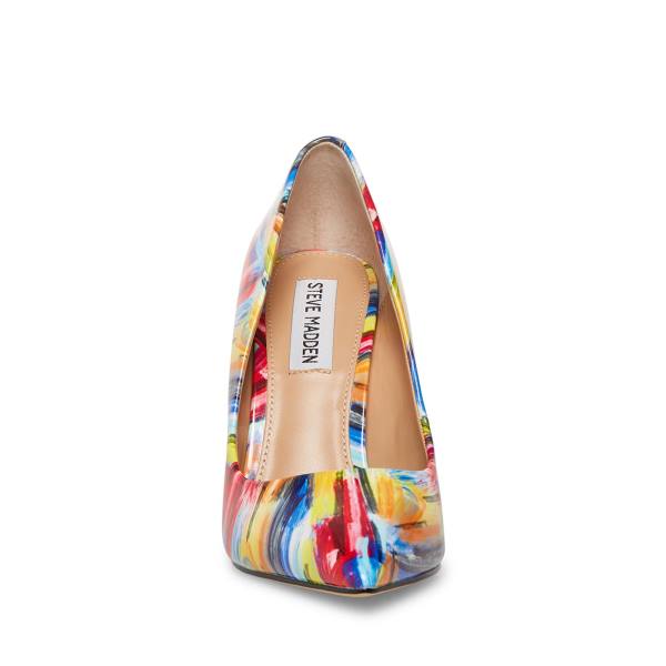 Pantofi Cu Toc Dama Steve Madden Vala Heel Galbeni Colorati | SM-045DL