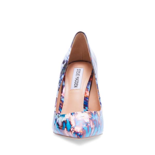 Pantofi Cu Toc Dama Steve Madden Vala Heel Albastri Colorati | SM-087YJ