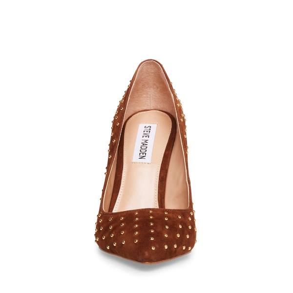 Pantofi Cu Toc Dama Steve Madden Valarie Cognac Heel Maro | SM-472DJ