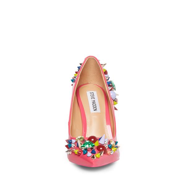 Pantofi Cu Toc Dama Steve Madden Veronicka Heel Roz Colorati | SM-816LO