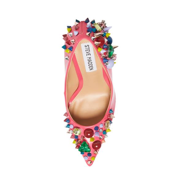 Pantofi Cu Toc Dama Steve Madden Veronicka Heel Roz Colorati | SM-816LO