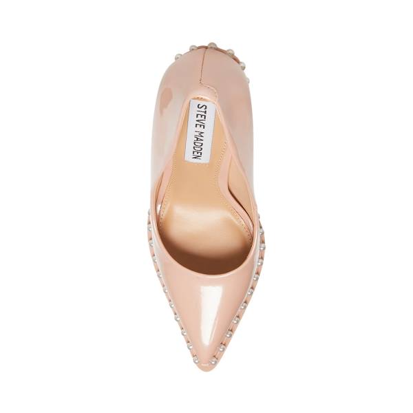 Pantofi Cu Toc Dama Steve Madden Vyper-p Blush Lacuita Heel Roz | SM-301IG