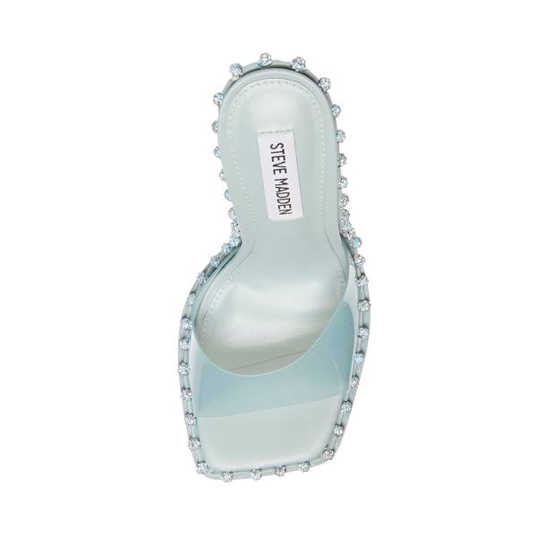 Pantofi Cu Toc Dama Steve Madden Zabrina Mint Heel Verde Menta Verzi | SM-573FI