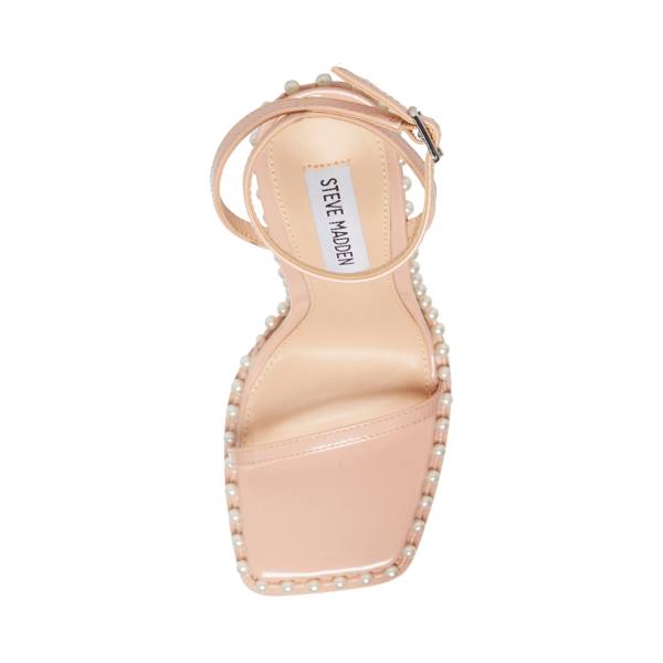 Pantofi Cu Toc Dama Steve Madden Zelle-p Blush Lacuita Heel Roz | SM-729OR