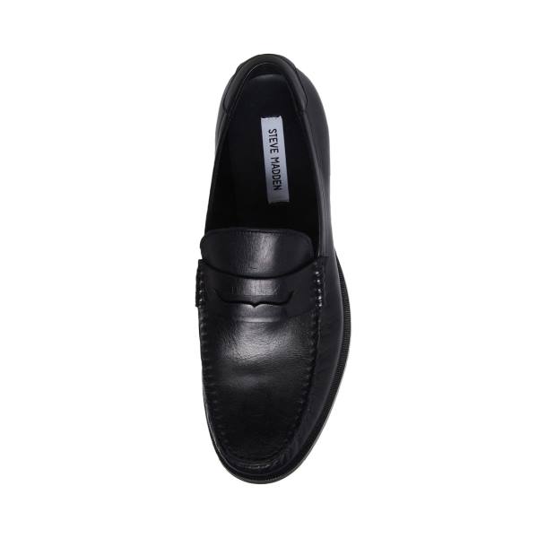 Pantofi Rochie Barbati Steve Madden Adan Piele Negrii | SM-564PL