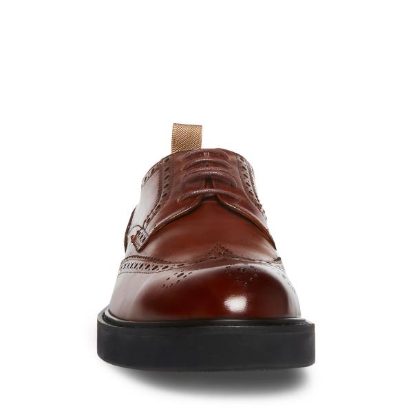 Pantofi Rochie Barbati Steve Madden Adrick Cognac Piele Maro | SM-657MG