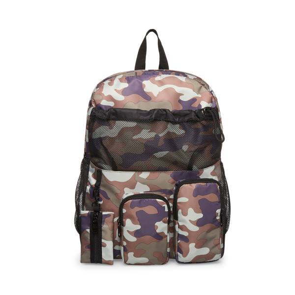 Rucsac Barbati Steve Madden With Clipp-off Pouch Camo Negrii | SM-491WJ