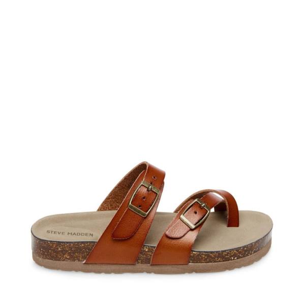 Sandale Copii Steve Madden Jbeached Cognac Maro | SM-273TB