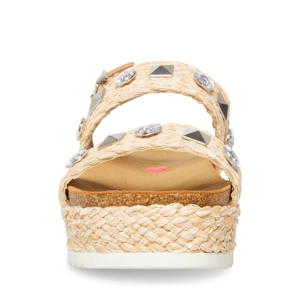 Sandale Copii Steve Madden Jgemston Raffia Maro | SM-134CK