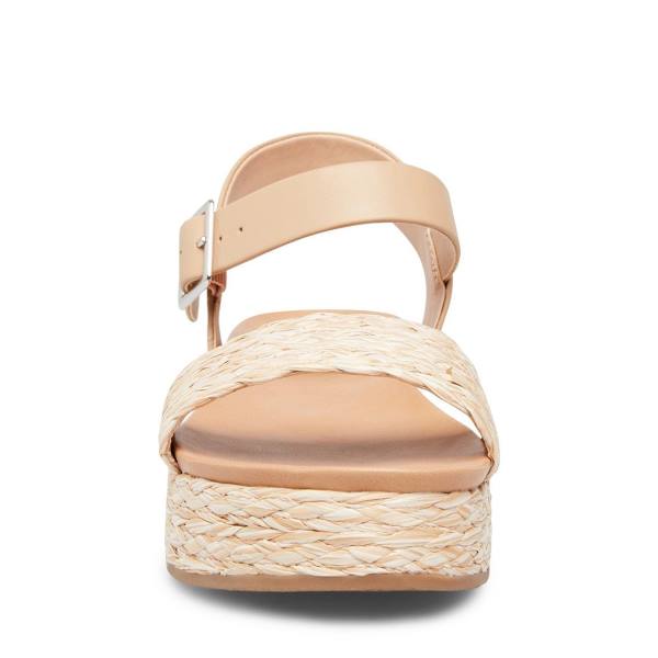 Sandale Dama Steve Madden Accord Natural Raffia Bej | SM-156BF