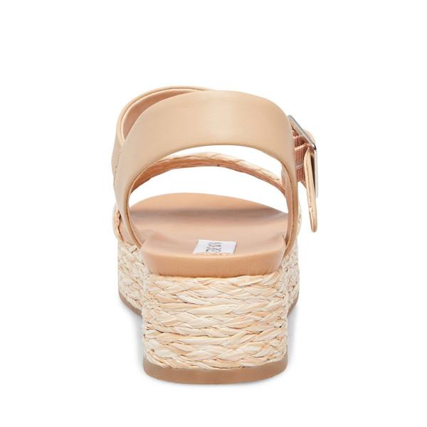 Sandale Dama Steve Madden Accord Natural Raffia Bej | SM-156BF