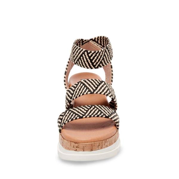 Sandale Dama Steve Madden Bandi Tan Negrii Maro | SM-824JV