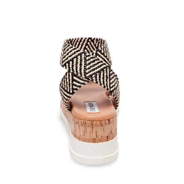 Sandale Dama Steve Madden Bandi Tan Negrii Maro | SM-824JV