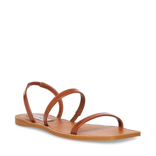 Sandale Dama Steve Madden Direct Cognac Lacuita Maro | SM-598YW