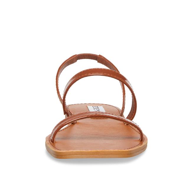 Sandale Dama Steve Madden Direct Cognac Lacuita Maro | SM-598YW