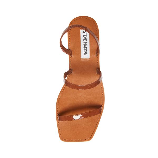 Sandale Dama Steve Madden Direct Cognac Lacuita Maro | SM-598YW