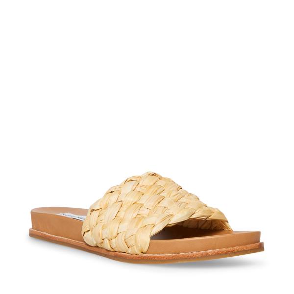 Sandale Dama Steve Madden Dua Natural Raffia Bej | SM-064EU