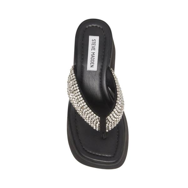 Sandale Dama Steve Madden Gwen-r Negrii Colorati | SM-497GS