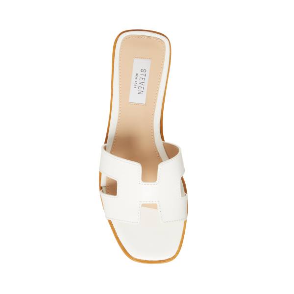 Sandale Dama Steve Madden Hadyn Piele Albi | SM-073LS