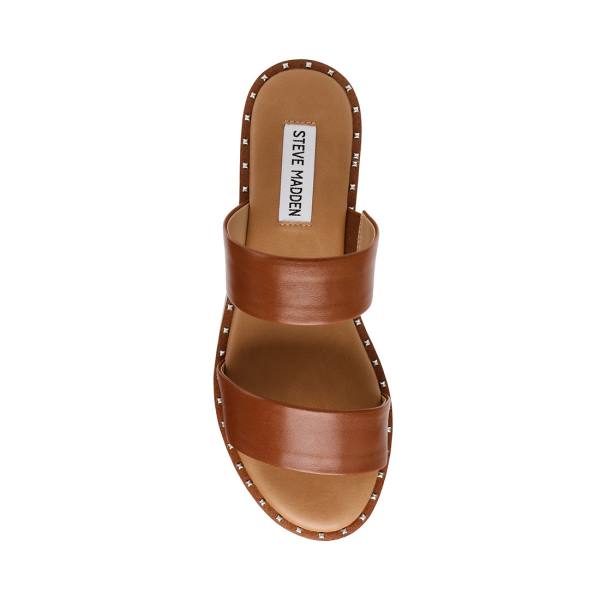 Sandale Dama Steve Madden Ivara Cognac Piele Maro | SM-560JQ