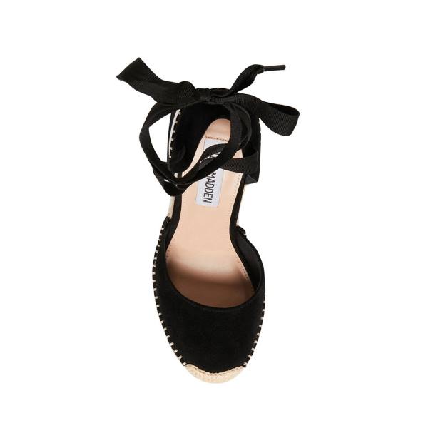 Sandale Dama Steve Madden Lani Piele Intoarsa Negrii | SM-382DM