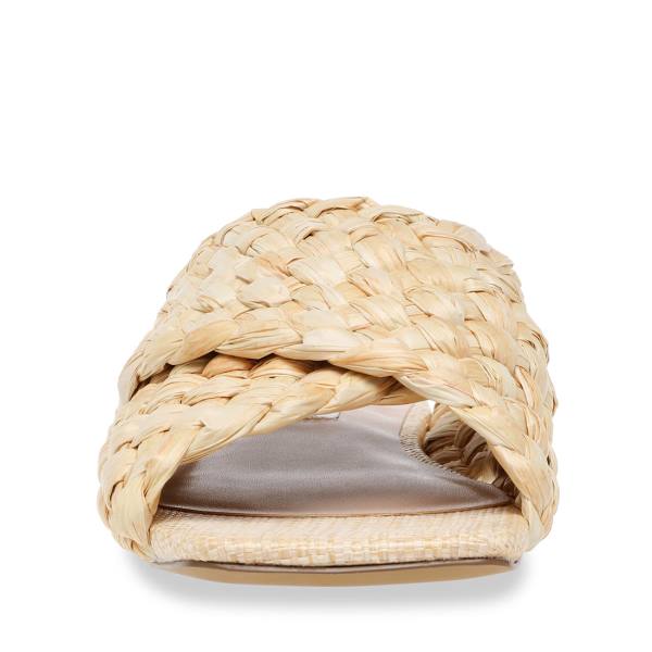 Sandale Dama Steve Madden Marina Natural Raffia Bej | SM-518EV