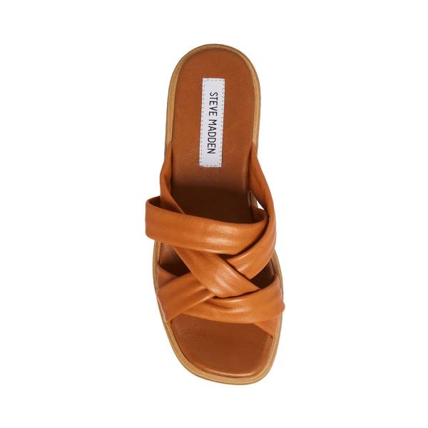 Sandale Dama Steve Madden Salita Tan Piele Maro | SM-586LT