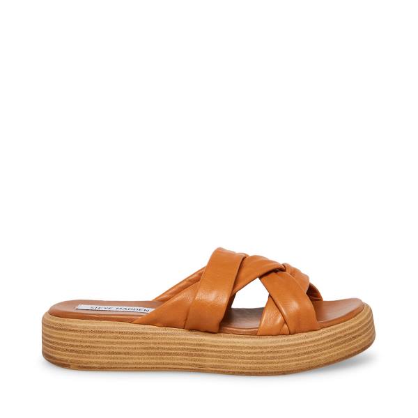 Sandale Dama Steve Madden Salita Tan Piele Maro | SM-586LT