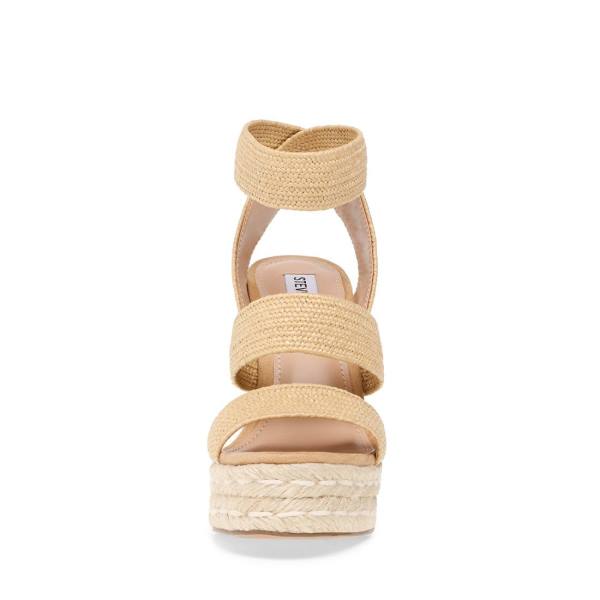 Sandale Dama Steve Madden Shimmy Natural Raffia Bej | SM-651ZG