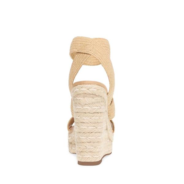 Sandale Dama Steve Madden Shimmy Natural Raffia Bej | SM-651ZG