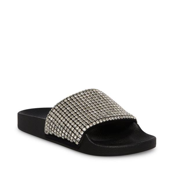 Sandale Dama Steve Madden Sign Negrii Colorati | SM-674OR