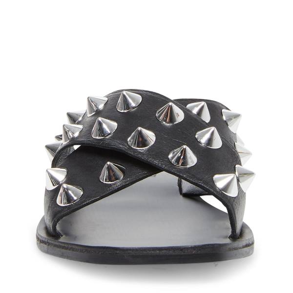 Sandale Dama Steve Madden Spiked Negrii Colorati | SM-280LE