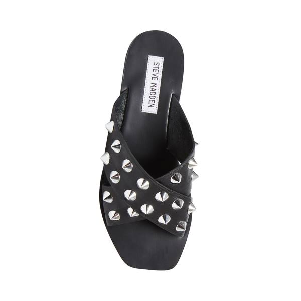 Sandale Dama Steve Madden Spiked Negrii Colorati | SM-280LE