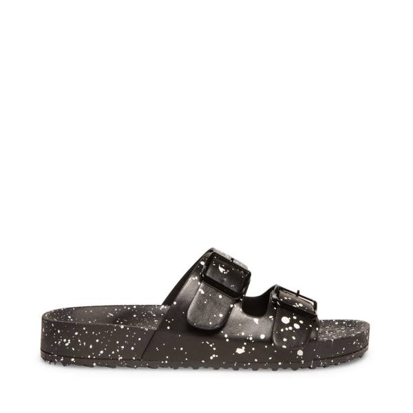 Sandale Dama Steve Madden Teddy-t Negrii Colorati | SM-374RQ