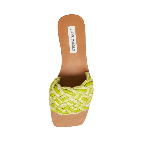 Sandale Dama Steve Madden Zorya Lime Verzi Deschis | SM-159BZ