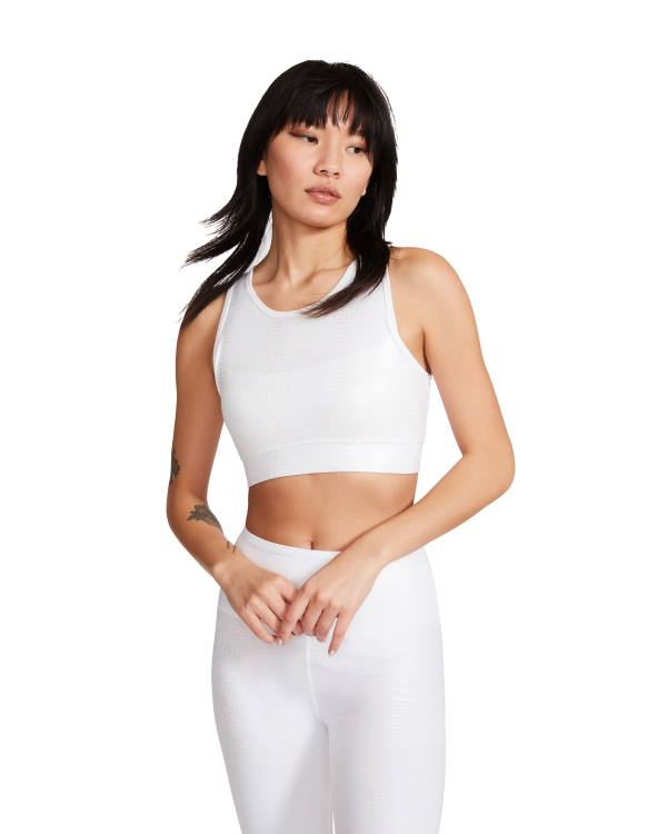 Topuri Dama Steve Madden Iridescent Sports Bra Albi | SM-231EF