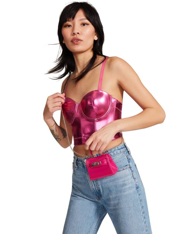 Topuri Dama Steve Madden Metallic Bustier Roz | SM-139RQ