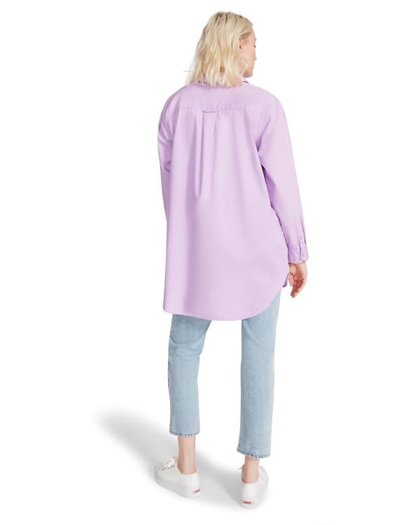 Topuri Dama Steve Madden Oversized Button Up Violet | SM-582SV