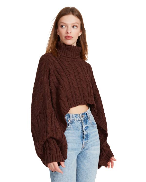 Topuri Dama Steve Madden Pulovere Poncho Maro | SM-739WM