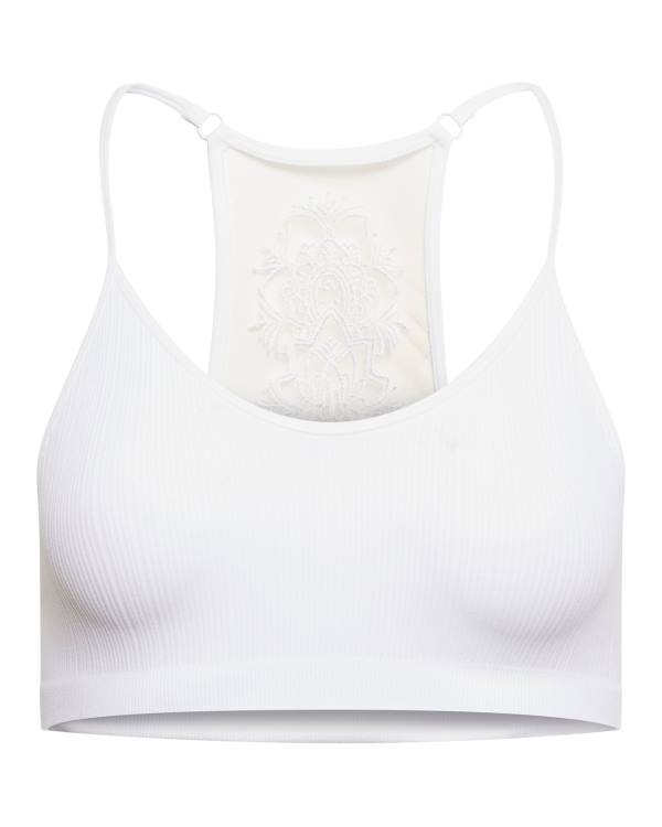 Topuri Dama Steve Madden The Ella Mesh Bralette Albi | SM-145BM