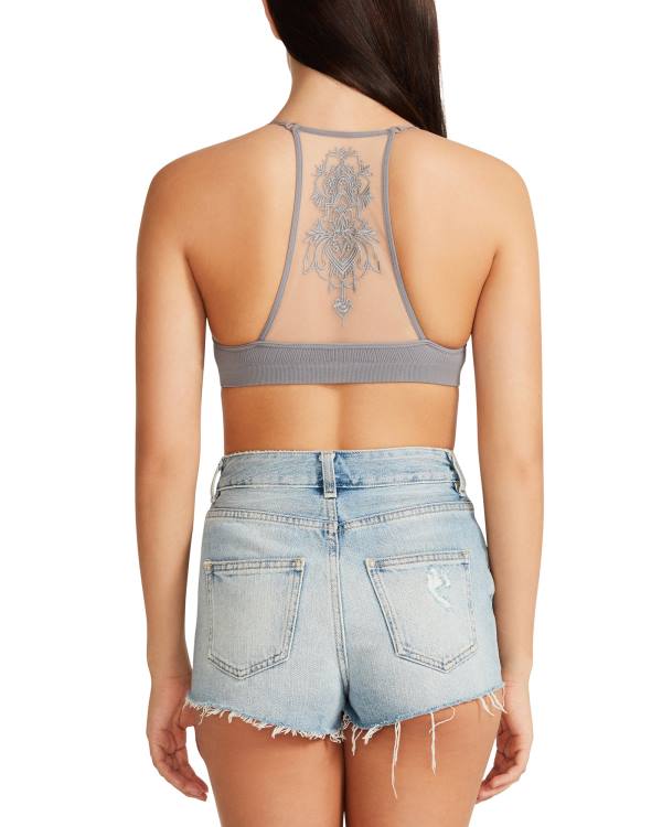 Topuri Dama Steve Madden The Ella Mesh Bralette Gri | SM-256EN