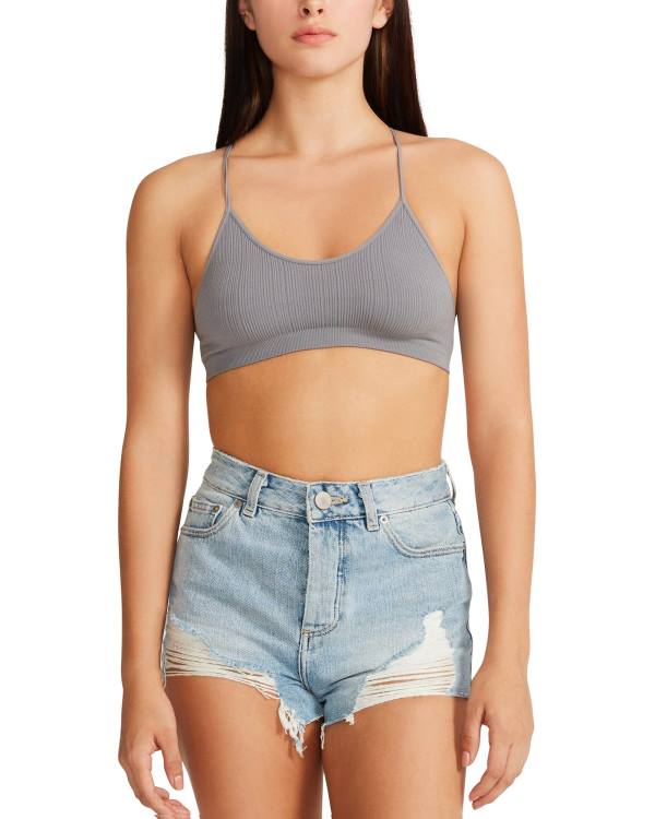 Topuri Dama Steve Madden The Ella Mesh Bralette Gri | SM-256EN