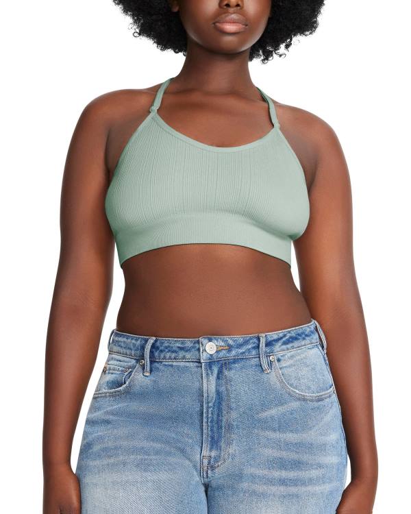 Topuri Dama Steve Madden The Ella Mesh Bralette Sage Plus Verzi | SM-809DF