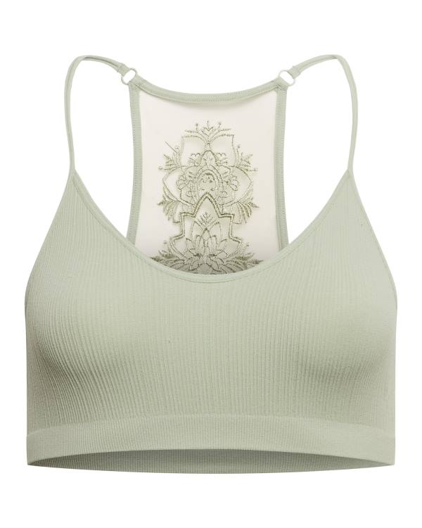 Topuri Dama Steve Madden The Ella Mesh Bralette Sage Plus Verzi | SM-809DF